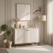 Mebel Elite Комод Soft 104 см, двухдверный, с рифлением, цвет «Кашмир», W.ISEO/KASZ/BZ/KOM2D - Home Club, изображение 2