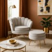 Mebel Elite Кресло Grand с подставкой для ног, серый велюр, ME.GRAND/P/V/FW - Home Club, изображение 2