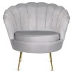 Mebel Elite Кресло Grand с подставкой для ног, серый велюр, ME.GRAND/P/V/FW - Home Club, изображение 4