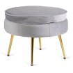 Mebel Elite Кресло Grand с подставкой для ног, серый велюр, ME.GRAND/P/V/FW - Home Club, изображение 8