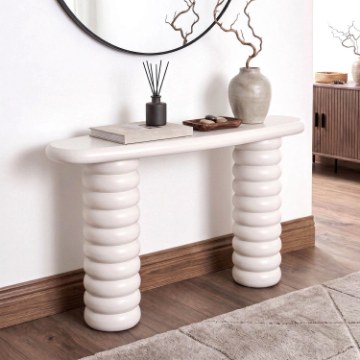 Mebel Elite Консоль для прихожей Gaston, белая, ME.GASTON/MB/B - Home Club