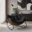 Mebel Elite Кресло-качалка Elton, чёрное, ME.ELTON/CZ/T/FW - Home Club, изображение 2