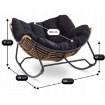 Mebel Elite Кресло-качалка Elton, чёрное, ME.ELTON/CZ/T/FW - Home Club, изображение 6