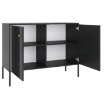Mebel Elite Комод Soft 104 см, двухдверный, с рифлением, черный, W.ISEO/CZ/KOM2D - Home Club, изображение 4