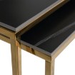 Mebel Elite Набір керамічних столиків Tenor «Чорний мармур» / «Золотий», ME.TENOR/CZCER/ZL/L - Home Club, зображення 6