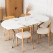 Mebel Elite Стол Dorian, раскладной, 80–160 см, белый/золотой дуб, ME.DORIAN/B/DREW/S - Home Club, изображение 4