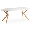 Mebel Elite Стол Dorian, раскладной, 80–160 см, белый/золотой дуб, ME.DORIAN/B/DREW/S - Home Club, изображение 11