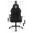 Mebel Elite Игровое вращающееся кресло Nexon, чёрно-белого цвета, ME.FURY/CZ/B/E/T/FO - Home Club, изображение 17