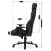 Mebel Elite Игровое вращающееся кресло Nexon, чёрно-белого цвета, ME.FURY/CZ/B/E/T/FO - Home Club, изображение 18