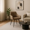 Mebel Elite Обертове крісло Larisa, бежеве, ME.LARISA/BZ/CZ/T/K - Home Club, зображення 2