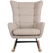 Mebel Elite Крісло-гойдалка Jackson, бежеве/дуб, тканина, ME.JACKSON/BZ/D/T/FW - Home Club, зображення 3