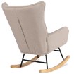Mebel Elite Крісло-гойдалка Jackson, бежеве/дуб, тканина, ME.JACKSON/BZ/D/T/FW - Home Club, зображення 4