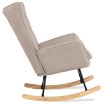 Mebel Elite Крісло-гойдалка Jackson, бежеве/дуб, тканина, ME.JACKSON/BZ/D/T/FW - Home Club, зображення 5
