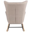 Mebel Elite Крісло-гойдалка Jackson, бежеве/дуб, тканина, ME.JACKSON/BZ/D/T/FW - Home Club, зображення 6