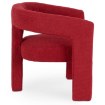 Mebel Elite Крісло для відпочинку Lille бордового кольору з тканини «букле», ME.LILLE/RD/TB/FW - Home Club, зображення 5