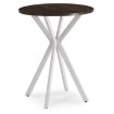 Mebel Elite Стіл Lauren 60 см, горіх/білий, ME.LAUREN/O/B/S60 - Home Club