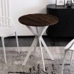 Mebel Elite Стіл Lauren 60 см, горіх/білий, ME.LAUREN/O/B/S60 - Home Club, зображення 2