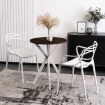 Mebel Elite Стіл Lauren 60 см, горіх/білий, ME.LAUREN/O/B/S60 - Home Club, зображення 3