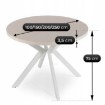 Mebel Elite Стол Lukas, раскладной, 100–250 см, цвет «Кашмир»/белый, ME.LUKAS/KASZ/B/S - Home Club, изображение 11