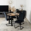 Mebel Elite Стілець Lopez, чорний, велюровий, ME.LOPEZ/CZ/V/K - Home Club, зображення 3