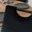 Mebel Elite Стілець Lopez, чорний, велюровий, ME.LOPEZ/CZ/V/K - Home Club, зображення 5