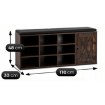 Mebel Elite Шкафчик для обуви Arya 110 см, дуб «Рустик», ME.ARYA/DRU/CZ/SZAFKBUT - Home Club, изображение 11