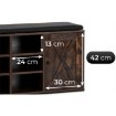 Mebel Elite Шкафчик для обуви Arya 110 см, дуб «Рустик», ME.ARYA/DRU/CZ/SZAFKBUT - Home Club, изображение 12