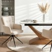 Mebel Elite Вращающееся кресло Akita кремового цвета из вельвета, ME.AKITA/KR/SZTR/K - Home Club, изображение 2