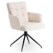 Mebel Elite Вращающееся кресло Akita кремового цвета из вельвета, ME.AKITA/KR/SZTR/K - Home Club, изображение 3