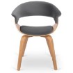 Mebel Elite Стул Gary из велюра, серый/золотой дуб, ME.GARY/P/DZ/V/DG/K - Home Club, изображение 3