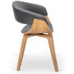 Mebel Elite Стул Gary из велюра, серый/золотой дуб, ME.GARY/P/DZ/V/DG/K - Home Club, изображение 4