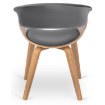 Mebel Elite Стул Gary из велюра, серый/золотой дуб, ME.GARY/P/DZ/V/DG/K - Home Club, изображение 5