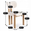Mebel Elite Стул Grenada «Дуб/Кремовый букле», ME.GRENADA/KR/D/TB/K - Home Club, изображение 6