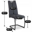 Mebel Elite Стул Lopez, темно-серый/чёрный, ME.LOPEZ/CP/CZ/T/K - Home Club, изображение 8