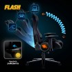 Mebel Elite Игровое вращающееся кресло Flash, чёрного цвета, ME.FLASH/CZ/E/T/FO - Home Club, изображение 3