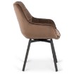 Mebel Elite Обертове крісло Luna, коричневе, велюрове, ME.LUNA/BR/V/K - Home Club, зображення 8