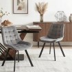 Mebel Elite Стул Rick, серый велюр, ME.RICK/P/V/K - Home Club, изображение 2