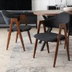 Mebel Elite Стул Ruiz, чёрный/орех, ME.RUIZ/CZ/O/T/K - Home Club, изображение 4