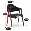 Mebel Elite Стул Ruiz, чёрный/орех, ME.RUIZ/CZ/O/T/K - Home Club, изображение 11