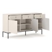 Mebel Elite Комода Marcos 154 см, рифлена, колір «Кашмір», W.MAGGIORE/KASZ/BZ/KOM3D3S - Home Club, зображення 4