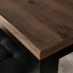 Mebel Elite Раздвижной стол Max 80–160 см, орех/чёрный, W.MAX/OM/CZ/S - Home Club, изображение 4