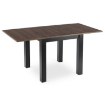 Mebel Elite Раздвижной стол Max 80–160 см, орех/чёрный, W.MAX/OM/CZ/S - Home Club, изображение 6