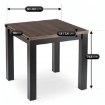 Mebel Elite Раздвижной стол Max 80–160 см, орех/чёрный, W.MAX/OM/CZ/S - Home Club, изображение 8