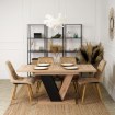 Mebel Elite Стол Clark, раскладной, 120–160 см, дуб Artisan/чёрный, PM.DUBAJ/A/CZ/S - Home Club, изображение 3