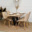 Mebel Elite Стол Clark, раскладной, 120–160 см, дуб Artisan/чёрный, PM.DUBAJ/A/CZ/S - Home Club, изображение 4