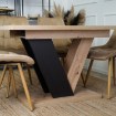 Mebel Elite Стол Clark, раскладной, 120–160 см, дуб Artisan/чёрный, PM.DUBAJ/A/CZ/S - Home Club, изображение 6