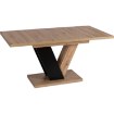 Mebel Elite Стол Clark, раскладной, 120–160 см, дуб Artisan/чёрный, PM.DUBAJ/A/CZ/S - Home Club, изображение 7