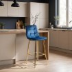 Mebel Elite Барный стул Ariel, темно-синий, велюровый, ME.ARIEL/GR/ZL/V/H - Home Club, изображение 2