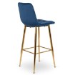 Mebel Elite Барный стул Ariel, темно-синий, велюровый, ME.ARIEL/GR/ZL/V/H - Home Club, изображение 4