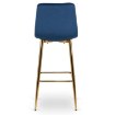 Mebel Elite Барный стул Ariel, темно-синий, велюровый, ME.ARIEL/GR/ZL/V/H - Home Club, изображение 6